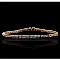 14KT Rose Gold 2.72ctw Diamond Bracelet