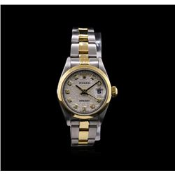 Rolex Two-Tone Diamond DateJust Ladies Watch