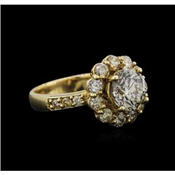 14KT Yellow Gold 2.46ctw Diamond Ring