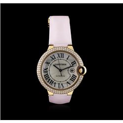 Cartier 18KT Yellow Gold 2.00ctw Diamond Ballon Bleu Ladies Watch