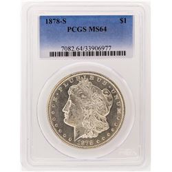 1878-S PCGS MS64 Morgan Silver Dollar