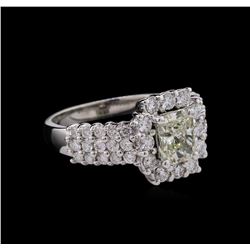 1.90ctw Diamond Ring - 14KT White Gold