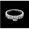 Image 2 : 1.56ctw Diamond Ring - 18KT White Gold