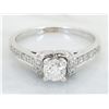 Image 1 : 0.53ctw Diamond Ring - 18KT White Gold
