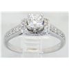 Image 4 : 0.53ctw Diamond Ring - 18KT White Gold