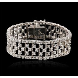 14KT White Gold 8.40ctw Diamond Bracelet