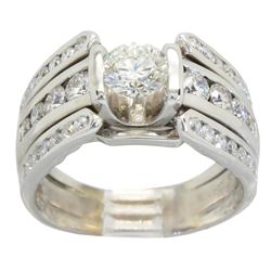 1.34ctw Diamond Ring - 14KT White Gold