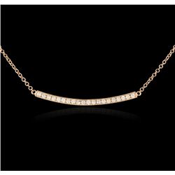 14KT Rose Gold 0.84ctw Diamond Necklace