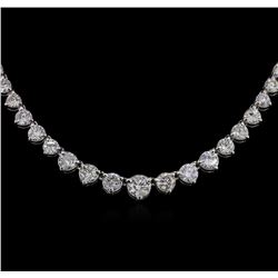 14KT White Gold 9.74ctw Diamond Necklace