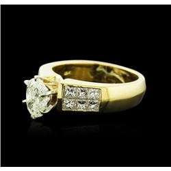 18KT Yellow Gold 1.29ctw Diamond Ring