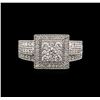 Image 2 : 0.78ctw Diamond Ring - 14KT White Gold