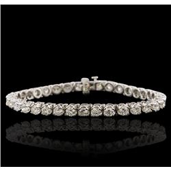 14KT White Gold 7.23ctw Diamond Tennis  Bracelet