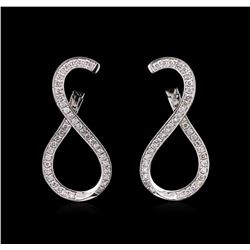 0.90ctw Diamond Earrings - 14KT White Gold