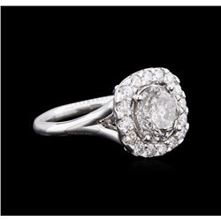 3.03ctw Diamond Ring - 14KT White Gold