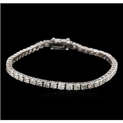 14KT White Gold 5.04ctw Diamond Tennis Bracelet