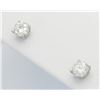 Image 4 : 0.65ctw Diamond Stud Earrings - 14KT White Gold
