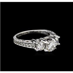 2.34ctw Diamond Ring - 18KT White Gold