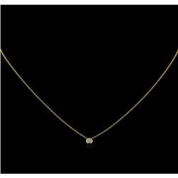 0.09ct Diamond Necklace - 14KT Yellow Gold