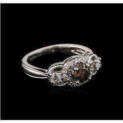 14KT White Gold 0.87ctw Diamond Ring