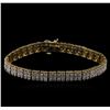 Image 1 : 2.50ctw Diamond Bracelet - 14KT Two-Tone Gold