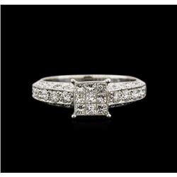 1.00ctw Diamond Ring - 14KT White Gold