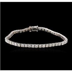 14KT White Gold 5.04ctw Diamond Tennis Bracelet