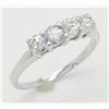 Image 3 : 0.81ctw Diamond Ring - 14KT White Gold
