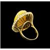 Image 3 : 14.56ct Opal and Diamond Ring - 14KT Yellow Gold