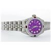 Image 2 : Rolex Stainless Steel Diamond and Ruby DateJust Ladies Watch