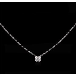 0.25ct Diamond Necklace - 14KT White Gold