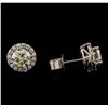 Image 2 : 2.47ctw Diamond Earrings - 18KT White Gold