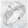 Image 3 : 0.94ctw Diamond Ring - 14KT White Gold