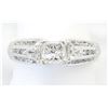 Image 7 : 0.94ctw Diamond Ring - 14KT White Gold