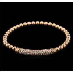 0.75ctw Diamond Bracelet - 14KT Rose Gold