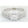 Image 1 : GIA Cert 0.93ctw Diamond Ring - 14KT White Gold