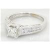 Image 2 : GIA Cert 0.93ctw Diamond Ring - 14KT White Gold