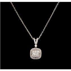 0.68ctw Diamond Necklace - 14KT White Gold