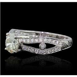 18KT White Gold 1.64ctw Diamond Ring