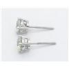 Image 4 : GIA Certified 2.11ctw Diamond Stud Earrings - 14K White Gold