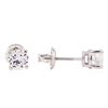 Image 2 : 0.94ctw Diamond Stud Earrings - 14KT White Gold