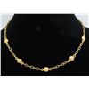 Image 1 : 0.35ctw Diamond Necklace - 24KT Yellow Gold