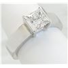 Image 7 : GIA Cert 1.29ct Diamond Solitaire Ring - 14KT White Gold