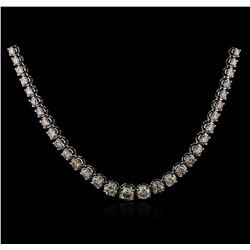 14KT White Gold 11.55ctw Diamond Necklace