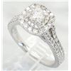 Image 5 : Vera Wang 1.30ctw Diamond and Sapphire Ring - 14KT White Gold