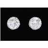 Image 3 : 2.85ctw Diamond Stud Earrings - Platinum