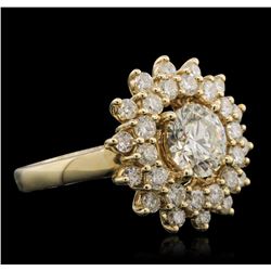 14KT Yellow Gold 2.86ctw Diamond Ring