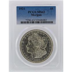 1921 PCGS MS63 Morgan Silver Dollar