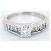 Image 1 : 0.90ctw Diamond Ring - Platinum