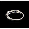 Image 3 : Platinum 0.50ctw Sapphire Ring