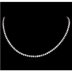 14KT White Gold 19.68ctw Diamond Necklace